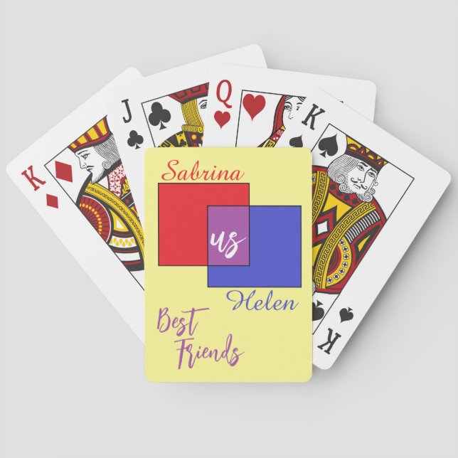 Friendship Connection IIl Playing Cards (Back)