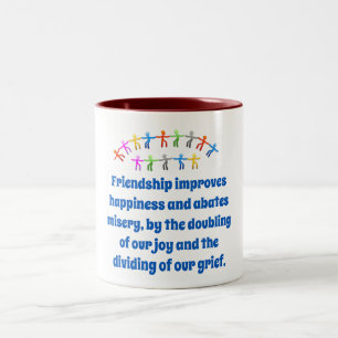 Friendship Consists In Forgetting - Friendship Quo Two-Tone Coffee Mug