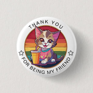friendship day 3 cm round badge