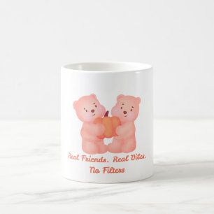 FRIENDSHIP DAY BEST FRIEND, FUNNY BEARS FRIENDS COFFEE MUG