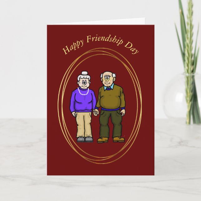 Friendship Day Card for Older People (Front)