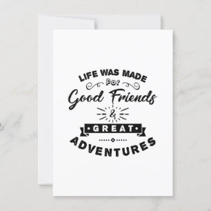 Friendship day great adventure invitation