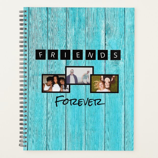 Friendship day personalised template photo collage planner (Front)