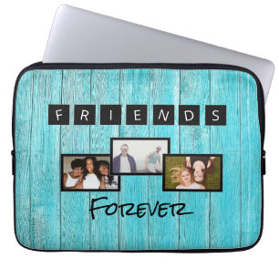 Friendship day personalized template photo collage laptop sleeve