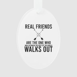 Friendship day real friends ornament
