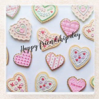 Friendship day special  glass coaster