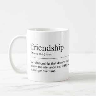 Friendship Definition Cute Best Friend Quote Coffee Mug