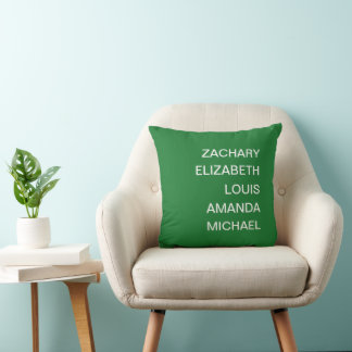 Friendship Festivity Green Pillow