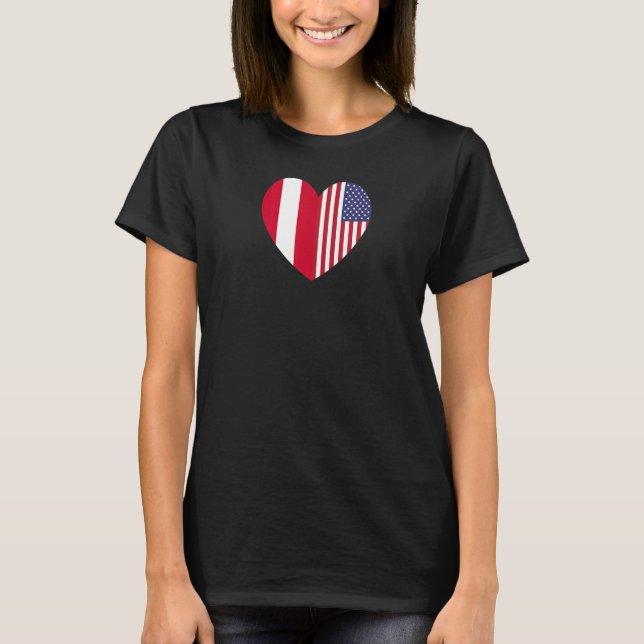 Friendship Forever America and Austria T-Shirt (Front)