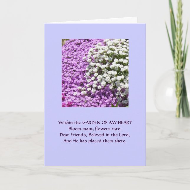 Friendship Garden of My Heart Card (Front)