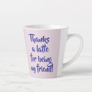 Friendship Gift, Colorful Hearts, Customizable Latte Mug