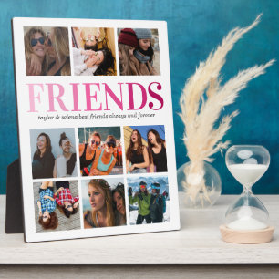 Friendship Gift   Friend Photo Collage Plaque