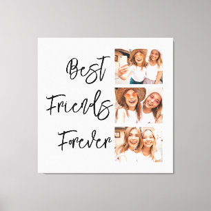 Friendship Gift Photo Collage Canvas Print