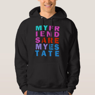 Friendship Goals Rainbow Inspirational Quote Hoodie