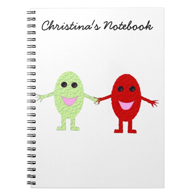 Friendship Grapes Customisable Notebook (Front)