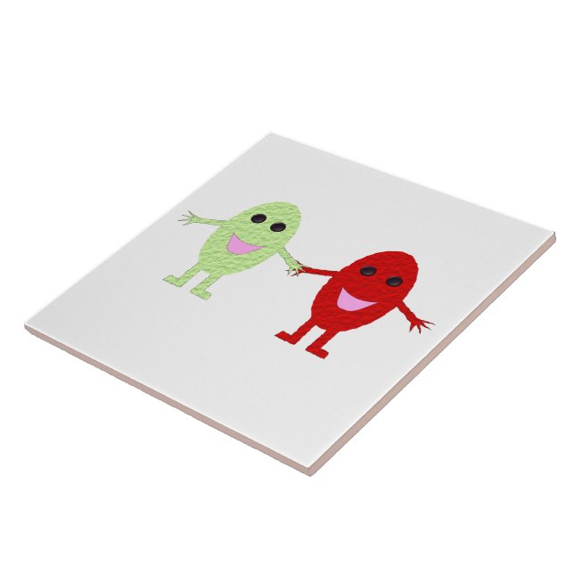 Friendship Grapes Tile (Side)