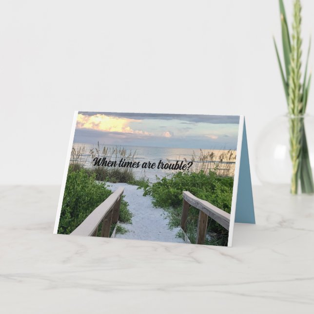friendship greeting card for someone who may need. (Front)