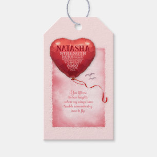 Friendship Heart Balloon Gift Tags
