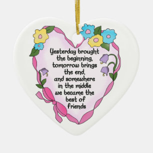 Friendship Heart Three Keepsake Ornament