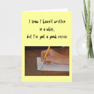 Friendship - I know I haven't written in a while.. Card