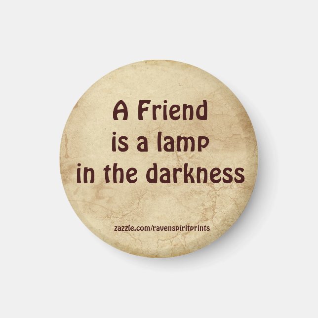 Friendship Inspirational Motivational Magnet (Front)