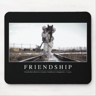 Friendship: Inspirational Quote Mouse Mat
