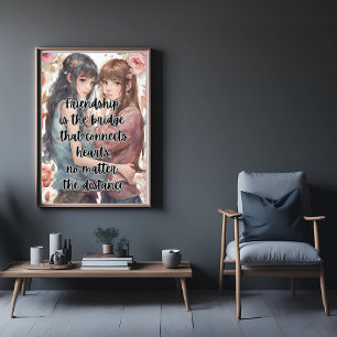 Friendship Inspirational Quotes Poster