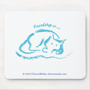 Friendship is a Cat Mouse Mat