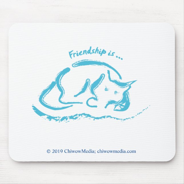 Friendship is a Cat Mouse Mat (Front)