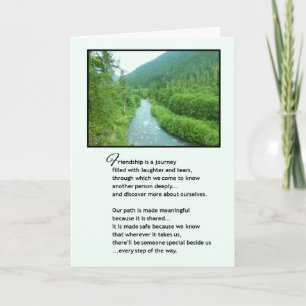 Friendship is a journey... card