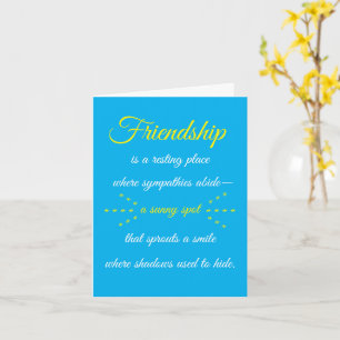 Friendship is a Resting Place Note Card