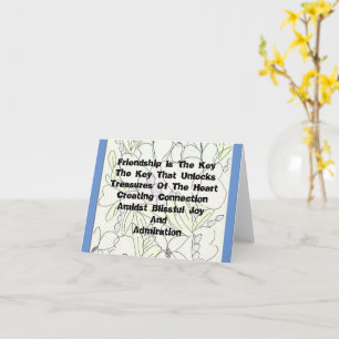 Friendship Is The Key  Card