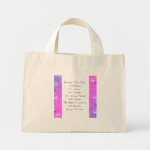Friendship Is The Thread Mini Tote Bag