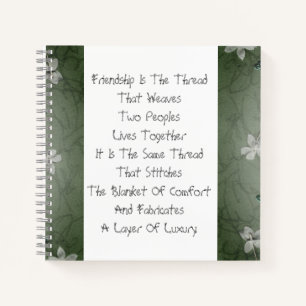Friendship Is The Thread  Notebook