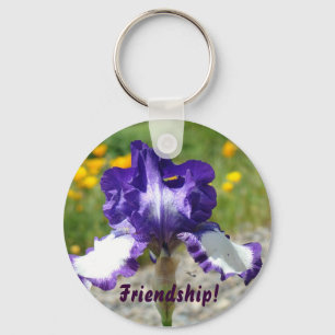 Friendship! keychain Friends key chain Irises