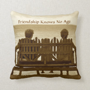 Friendship Knows No Age Cushion
