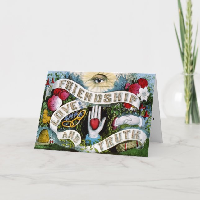 Friendship Love and Truth Card (Front)