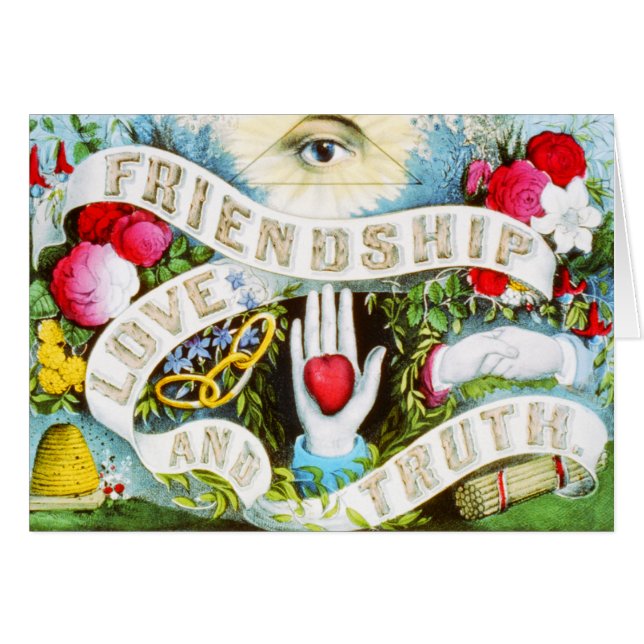 Friendship Love and Truth - Vintage Art (Front Horizontal)