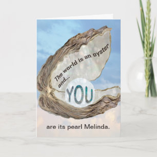 Friendship, Love, Thanks, You are the Pearl Card