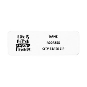 **FRIENDSHIP LOVER'S** ADDRESS LABEL