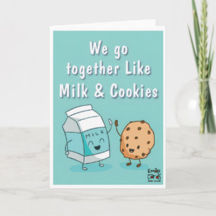 Friendship - Milk & Cookies Funny Card