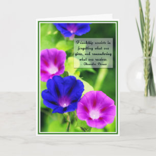 Friendship - Morning Glories Greeting Card
