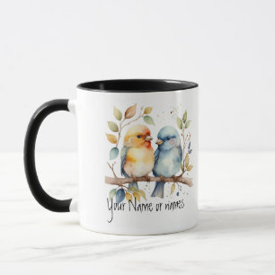 Friendship or Romantic Your Name Names Bird Art Mug
