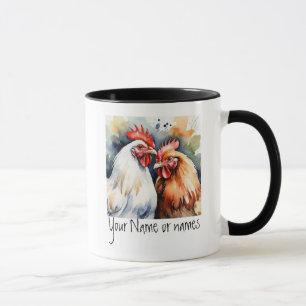 Friendship or Romantic Your Name Names Chickens Mug