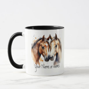 Friendship or Romantic Your Name Names Horses Mug