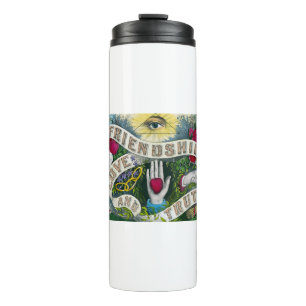 Friendship or the all-seeing eye - Vintage symbol Thermal Tumbler