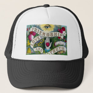 Friendship or the all-seeing eye - Vintage symbol Trucker Hat