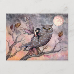 Friendship Owl and Fairy Postcard