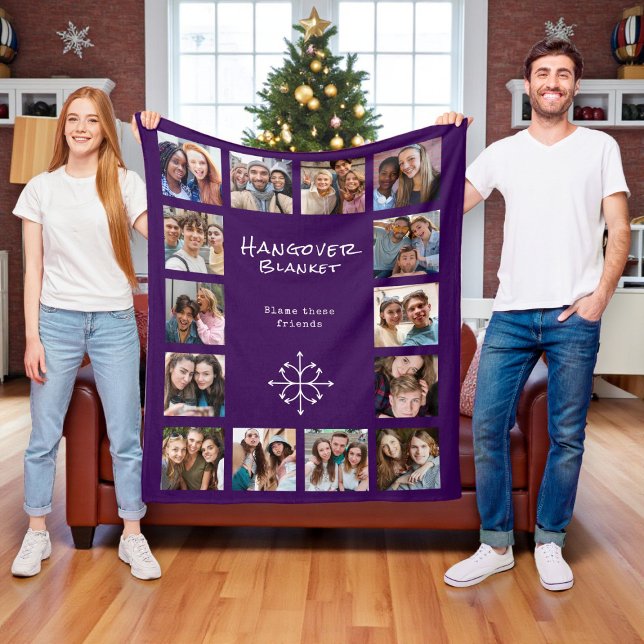 Friendship Photo Collage Fleece Blanket (Creator Uploaded)