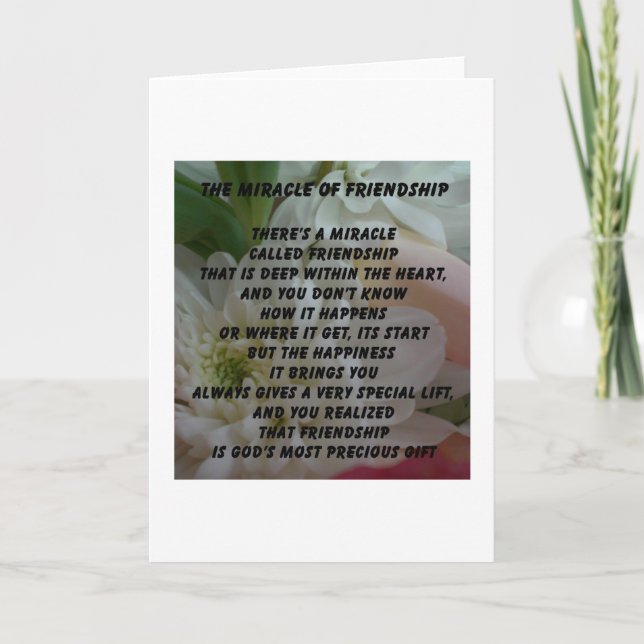 Friendship Poem Card (Front)